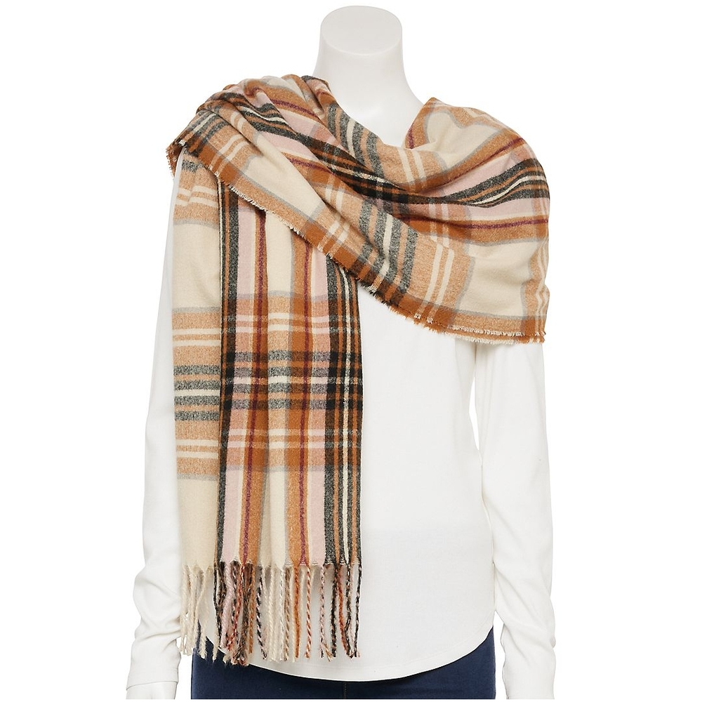 Oversized Textured Soft Touch Wrap Scarf